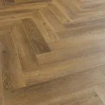 Dark Brown Herringbone Click Vinyl SPC - Image 2